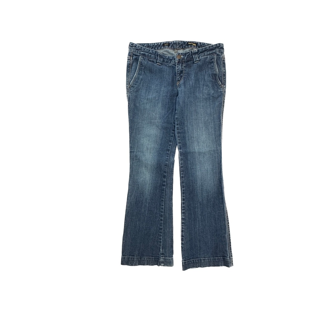Express Stella Bootleg Jeans Size 12 Dark Wash Embroidered Bootcut‎ Denim 21224